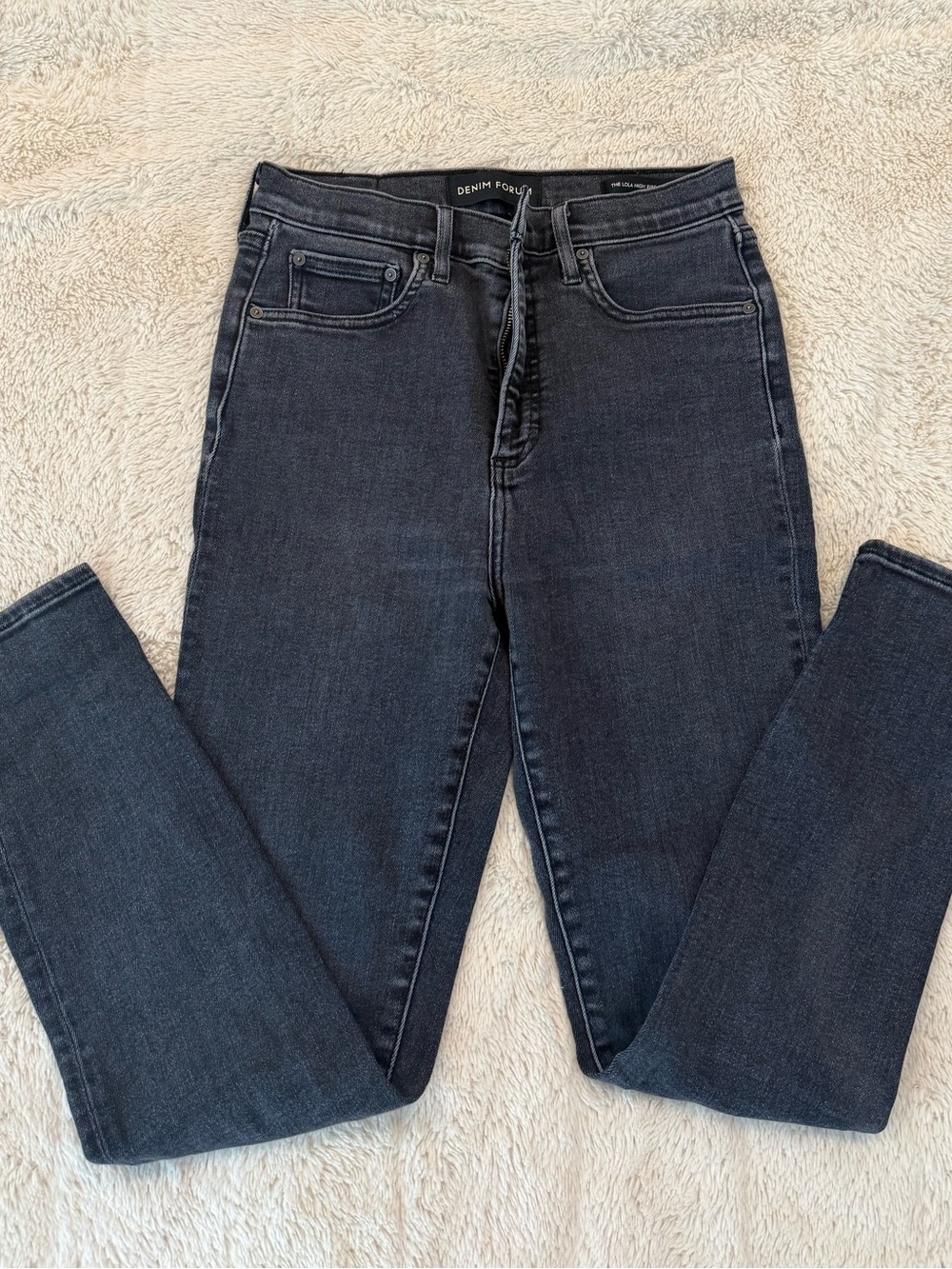Denim Forum Skinny Jeans - Charcoal
